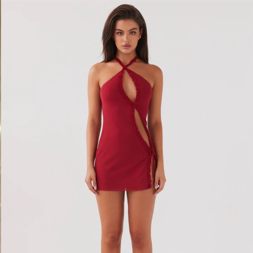 Peppermayo Red Mini Dress